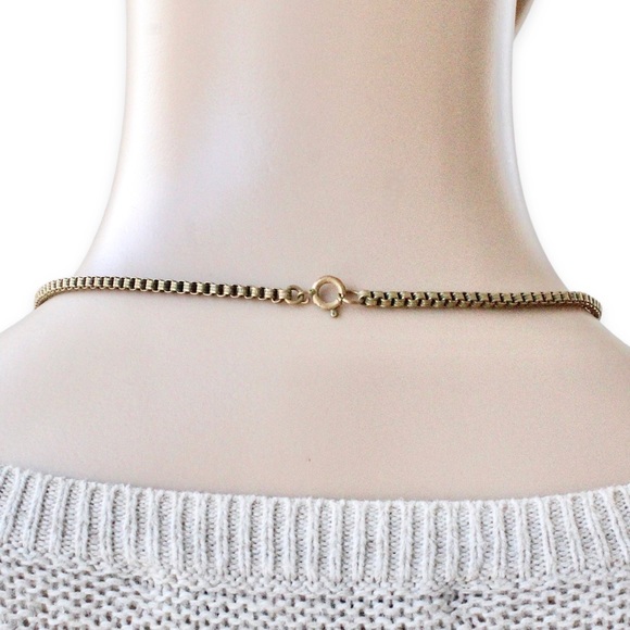 Vintage Porcelain Lovers Courting Scene Pendant Necklace Brass Lariat Y Shape - Picture 4 of 4